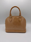 Louis Vuitton Alma BB Monogram Vernis Beige