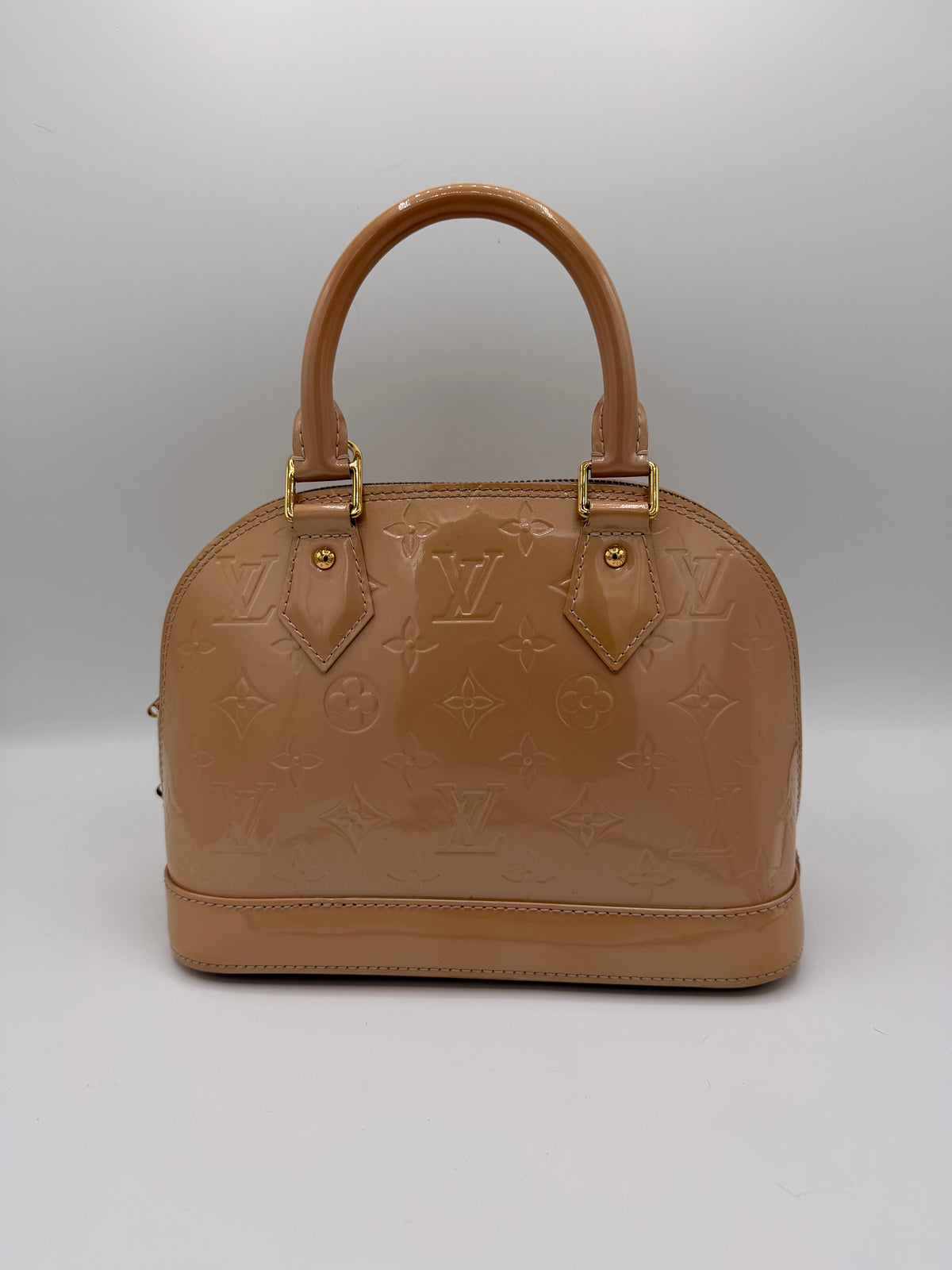 Louis Vuitton Alma BB Monogram Vernis Beige