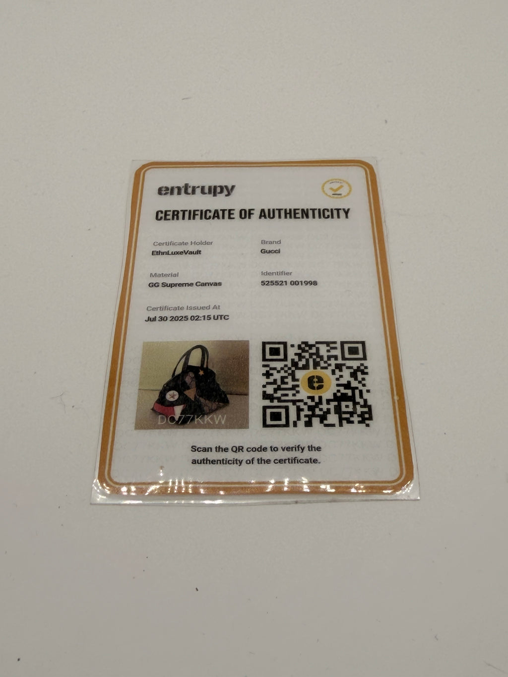 Gucci GG Supreme Bat Monster Mini Top Handle Bag
