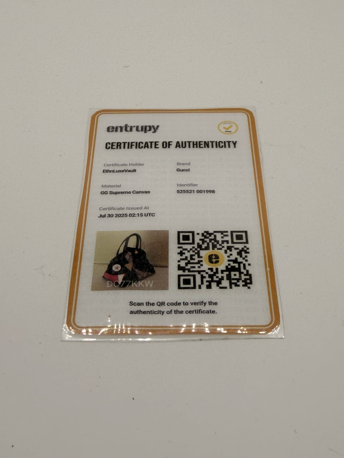 Gucci GG Supreme Bat Monster Mini Top Handle Bag