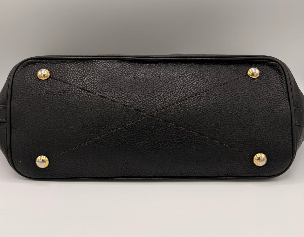 Louis Vuitton Mahina L Hobo – Black