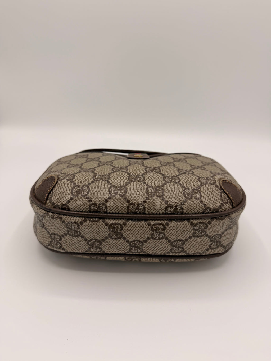 Vintage Gucci GG Supreme Sherry Line / Web Stripe Small Crossbody Bag [89.02.066]