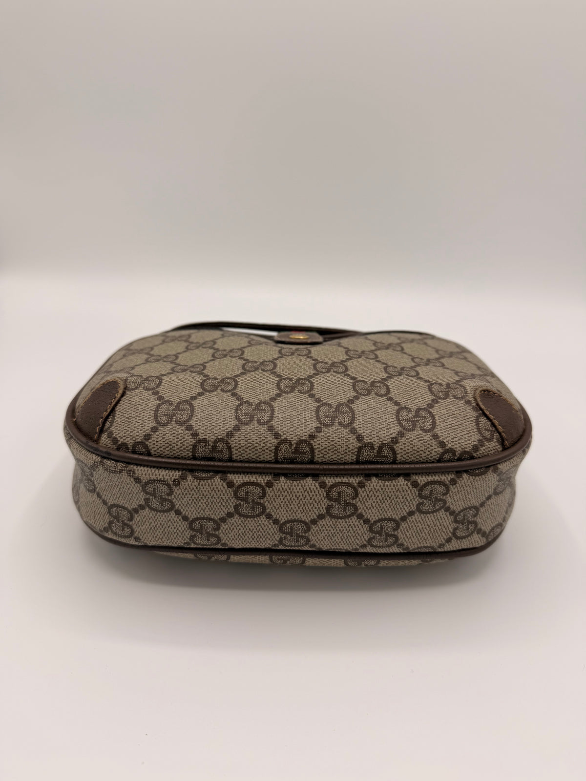 Vintage Gucci GG Supreme Sherry Line / Web Stripe Small Crossbody Bag [89.02.066]