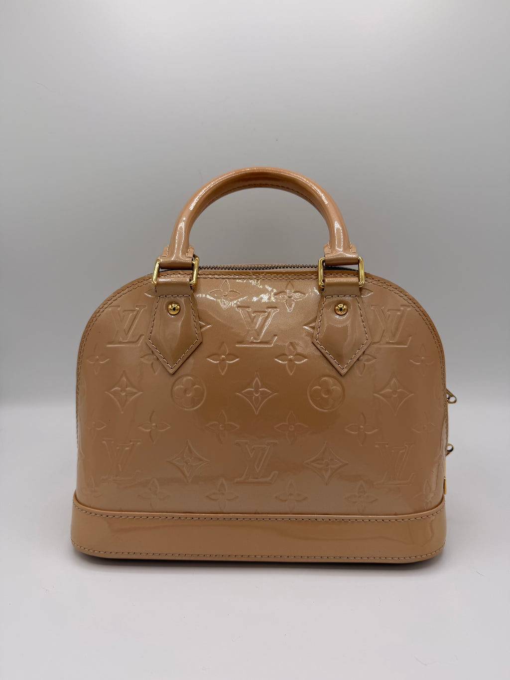 Louis Vuitton Alma BB Monogram Vernis Beige