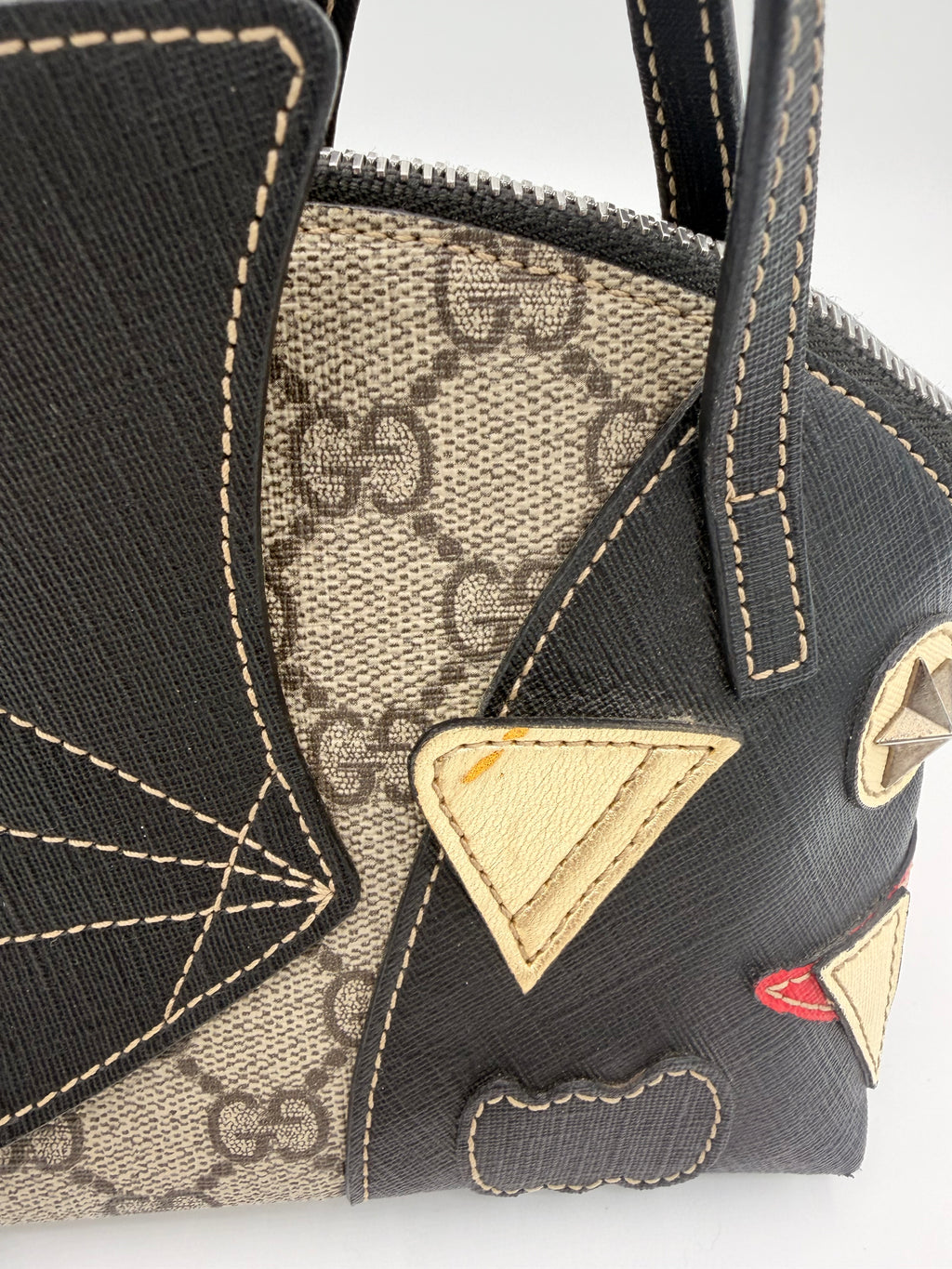 Gucci GG Supreme Bat Monster Mini Top Handle Bag