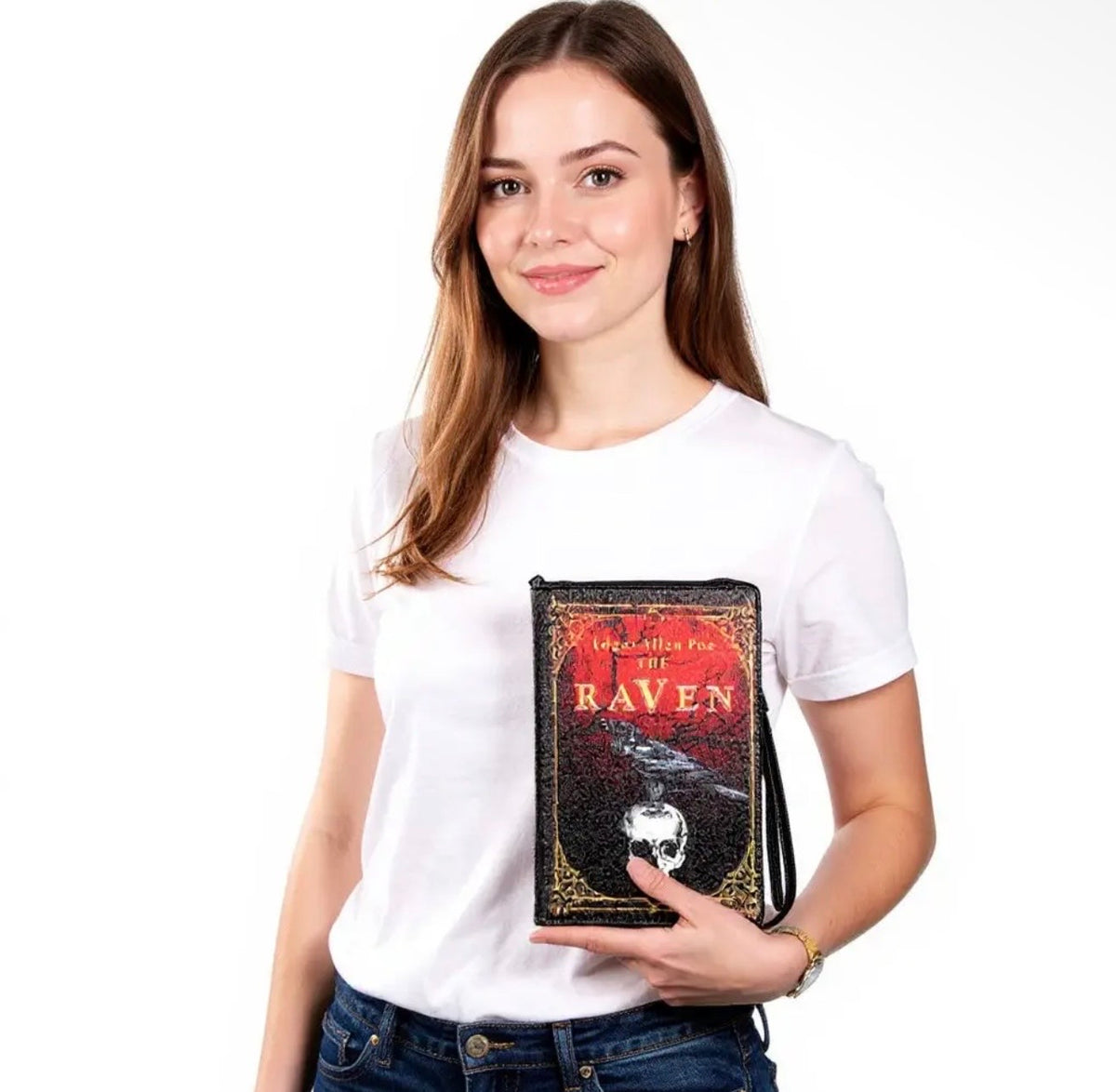 The Raven Vintage Book Clutch Bag in Vinyl