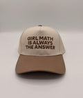HAT | Girl Math - Beige/Mocha