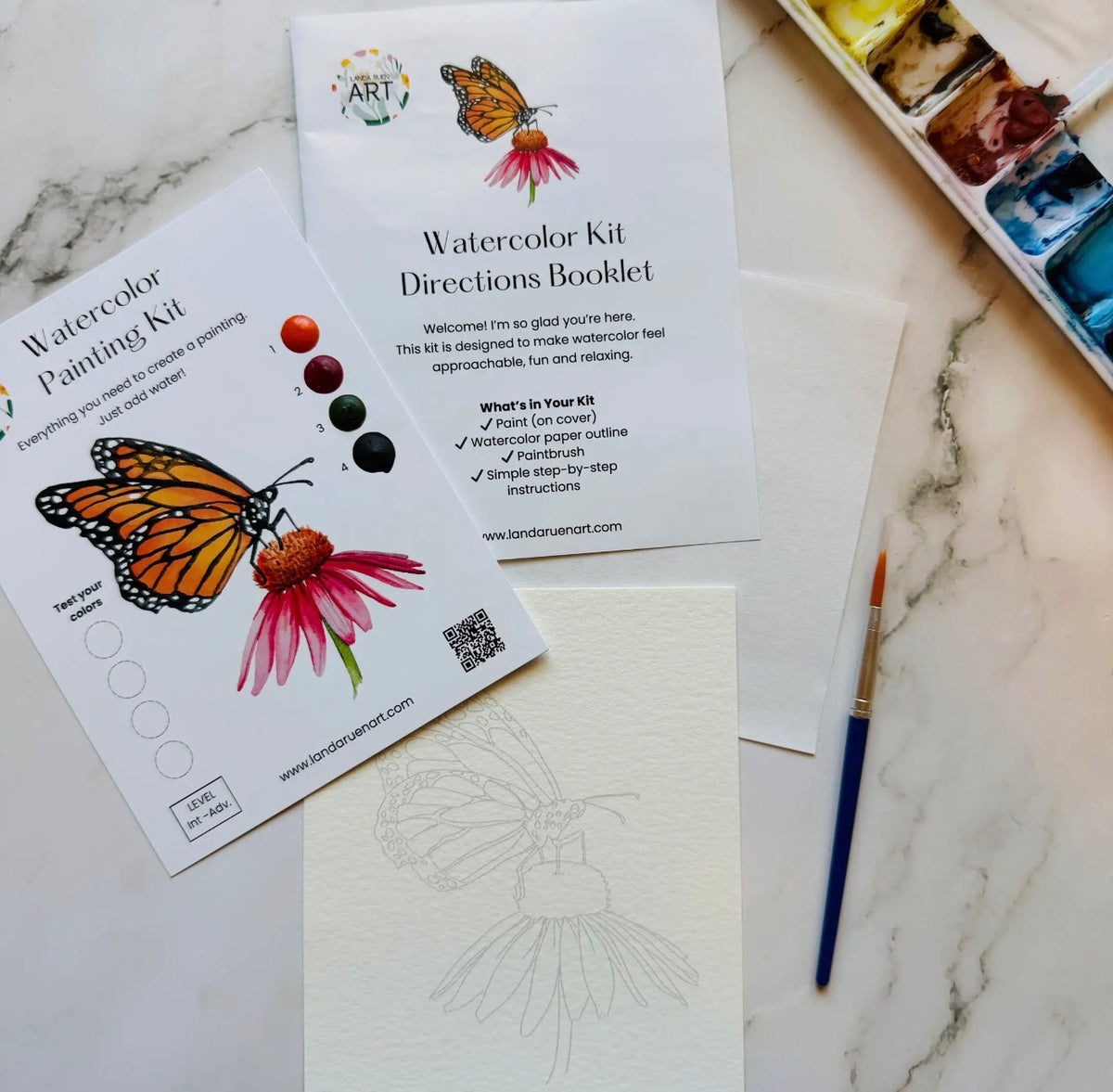 Monarch Buttertly Watercolor Kit