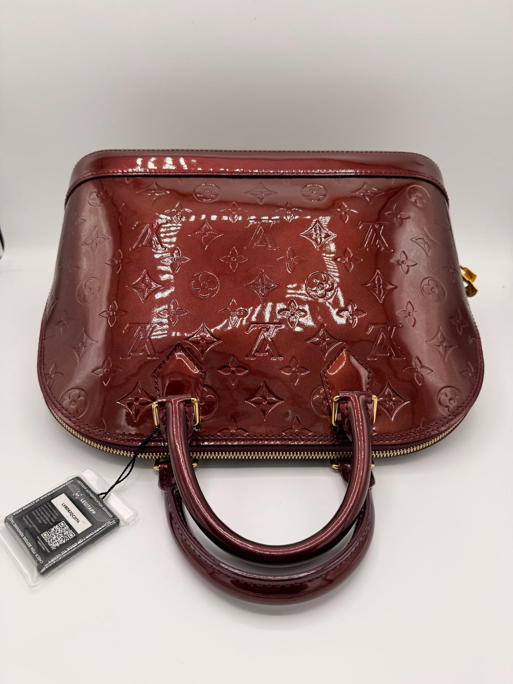 Louis Vuitton Monogram Vernis Alma [PM] in Amarante | Authenticated