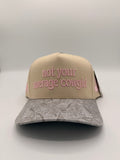 HAT | Not Your Average Cowgirl - Beige/Gray/Pink