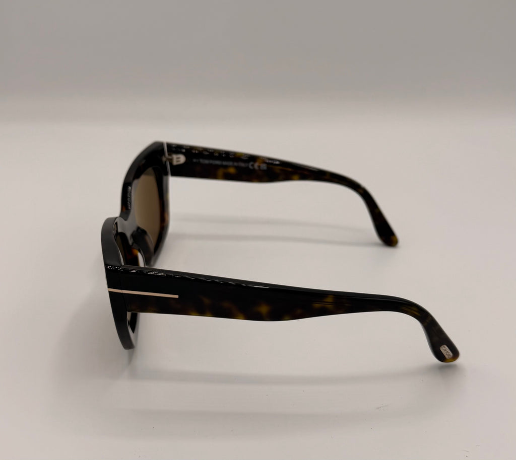 Tom Ford Athena TF1190 52H Polarized Sunglasses – Dark Havana/Brown – New with Case