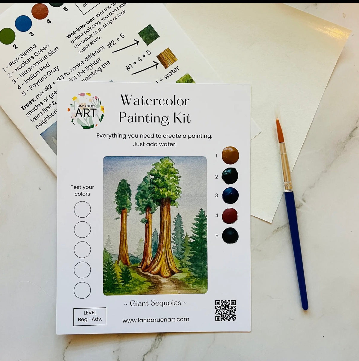 Giant Sequoias Watercolor Kit