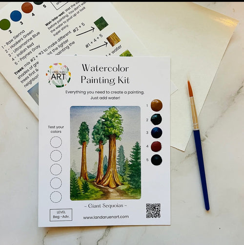 Giant Sequoias Watercolor Kit