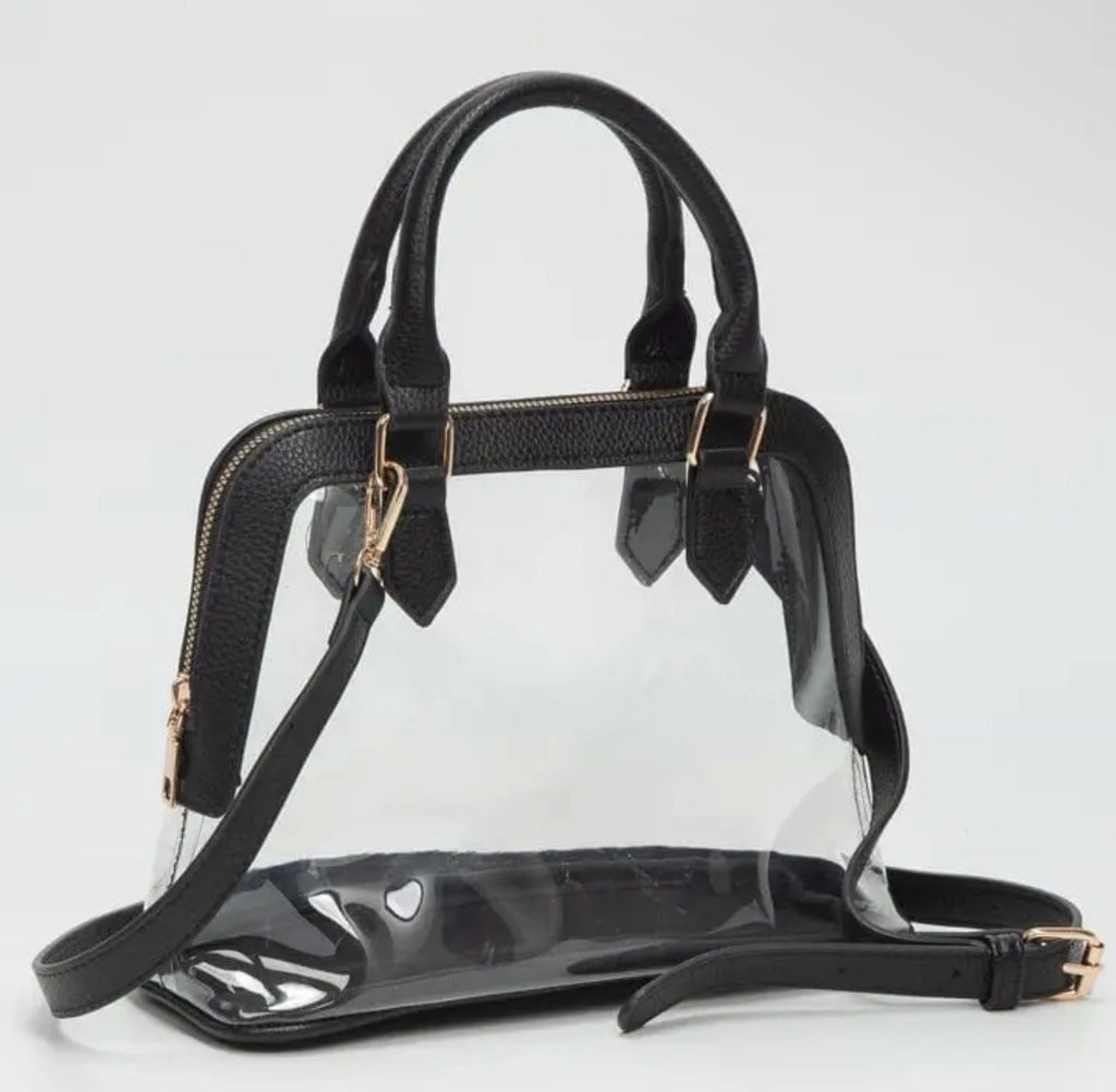 Analise Clear Satchel/ Crossbody Bag
