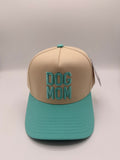 HAT | Dog Mom - Beige/Aqua