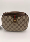 Vintage Gucci GG Supreme Sherry Line / Web Stripe Small Crossbody Bag [89.02.066]