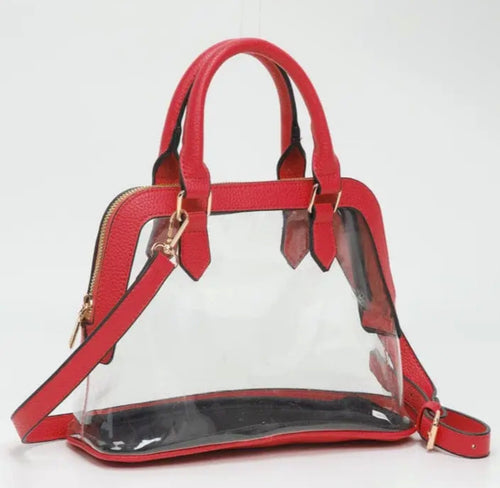 Analise Clear Satchel/ Crossbody Bag