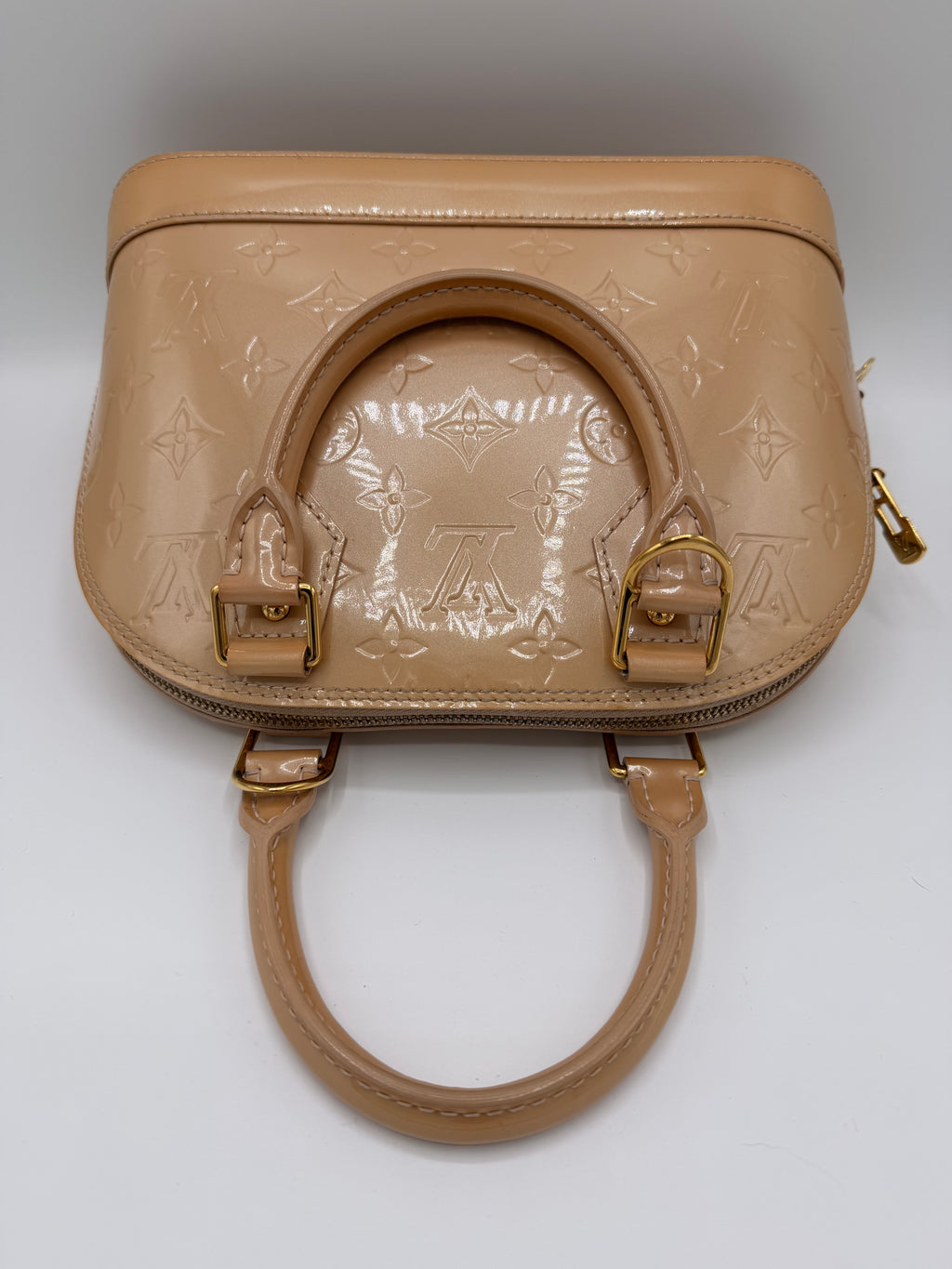 Louis Vuitton Alma BB Monogram Vernis Beige