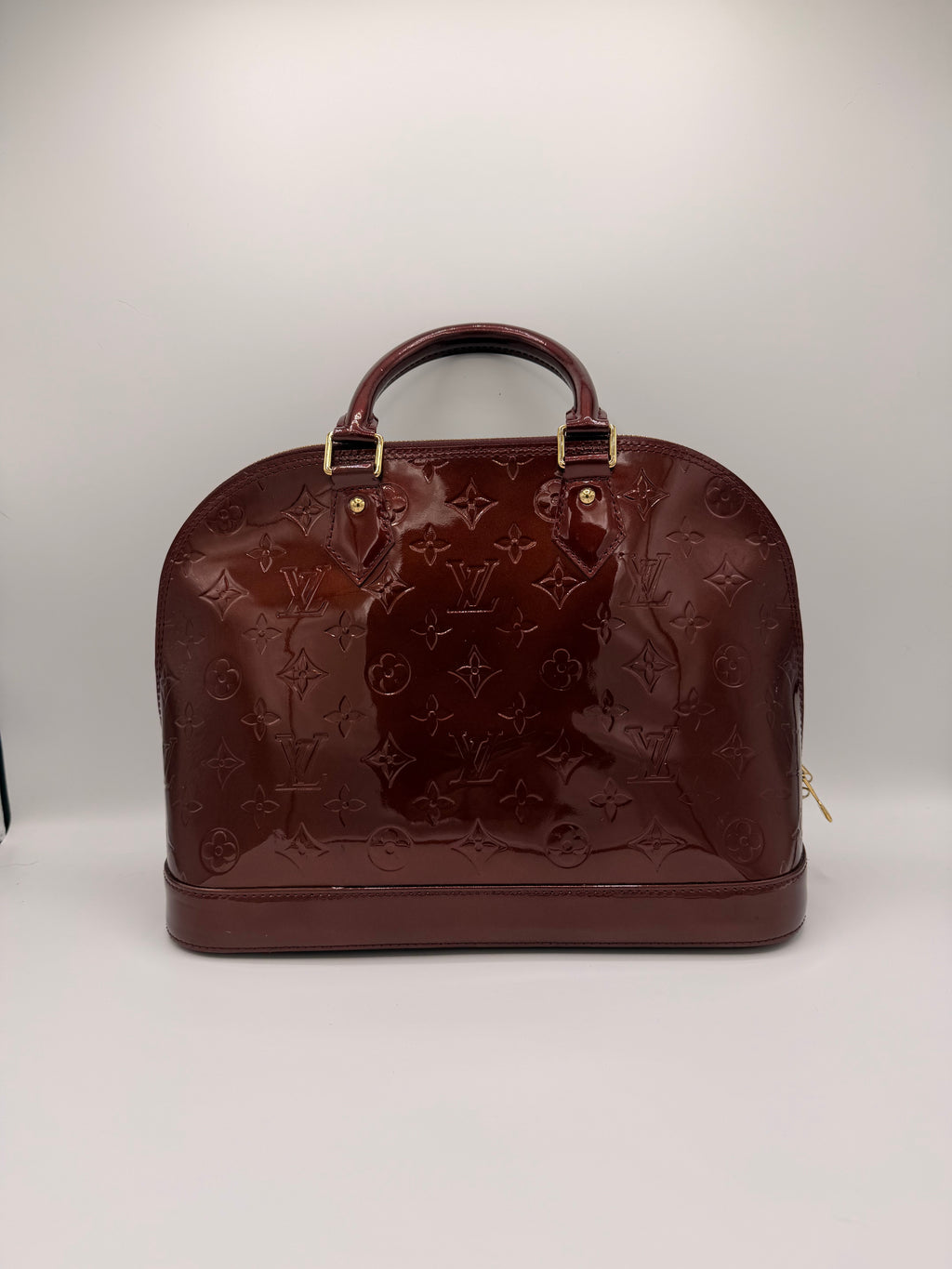 Louis Vuitton Monogram Vernis Alma [PM] in Amarante | Authenticated