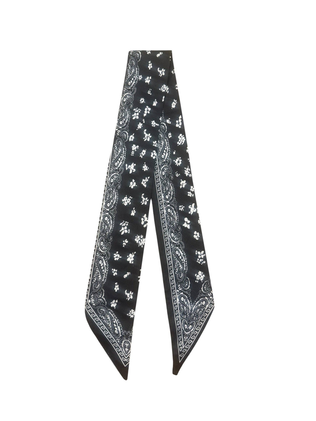 Twilly Scarf (BLACK BANDANA TWILLY)