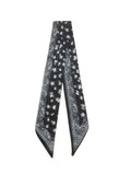Twilly Scarf (BLACK BANDANA TWILLY)