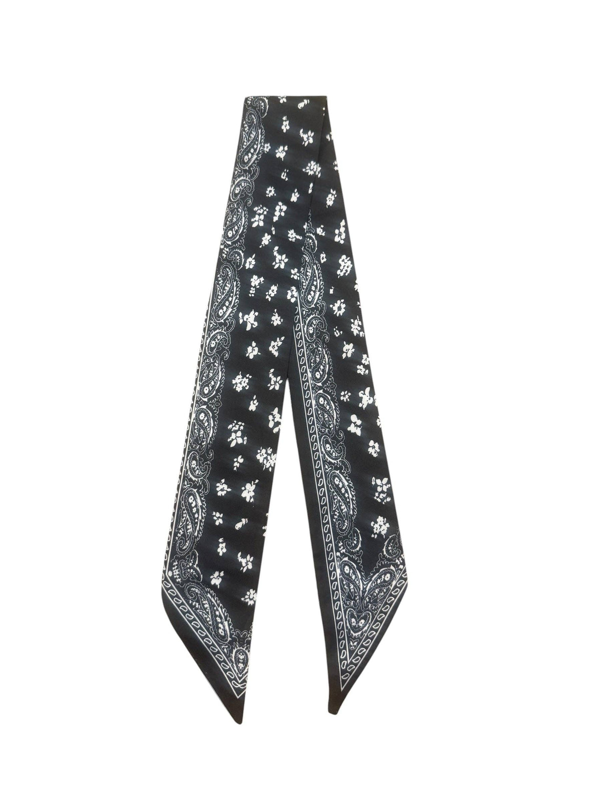 Twilly Scarf (BLACK BANDANA TWILLY)