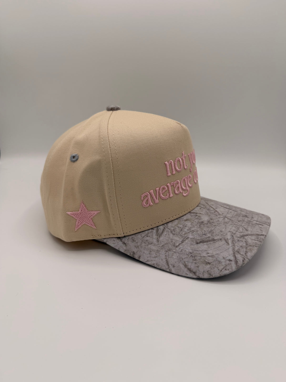 HAT | Not Your Average Cowgirl - Beige/Gray/Pink