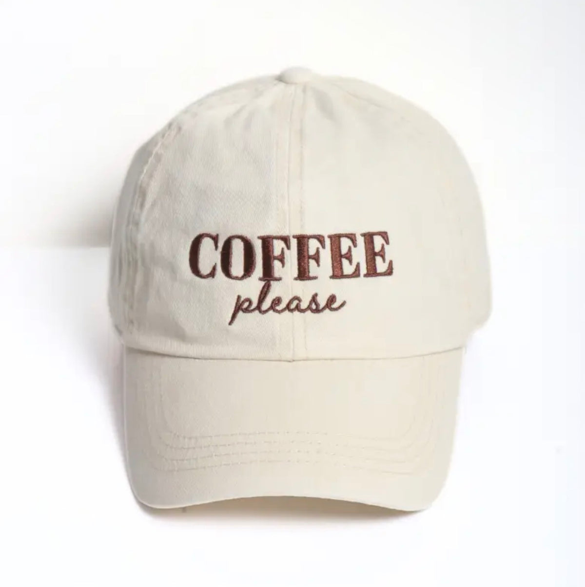 HAT | COFFEE PLEASE - Beige/Brown