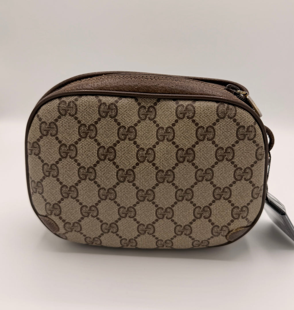 Vintage Gucci GG Supreme Sherry Line / Web Stripe Small Crossbody Bag [89.02.066]