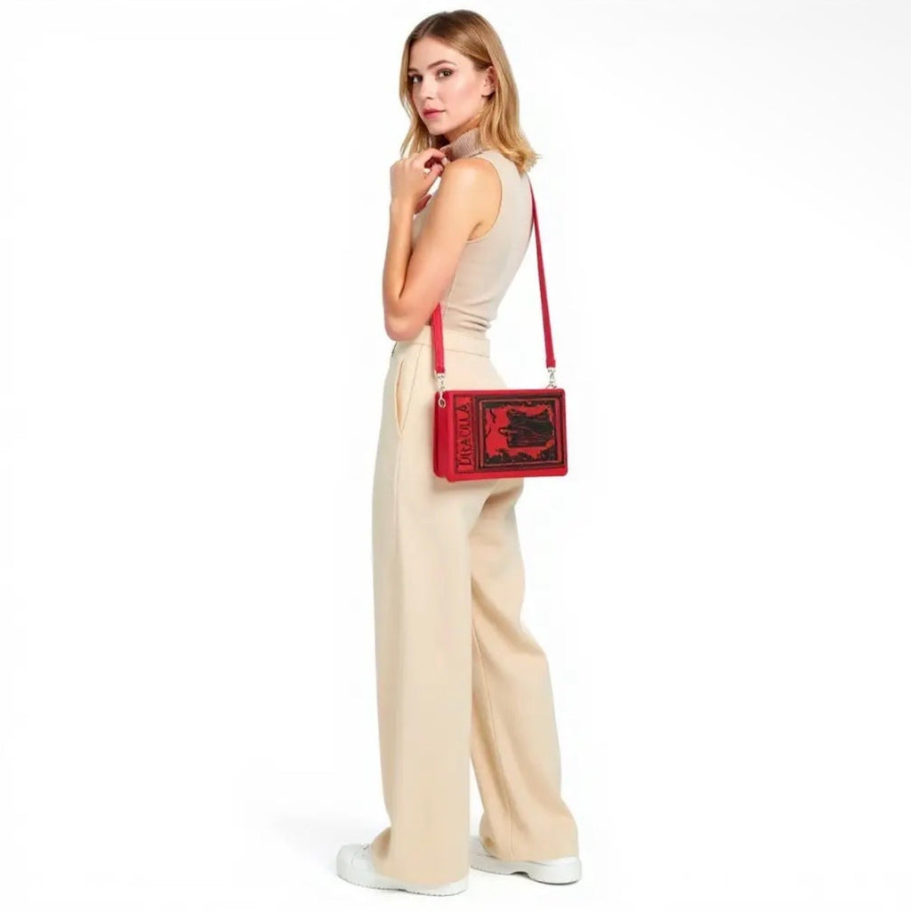 Dracula Book Cross Body Bag in Vinyl