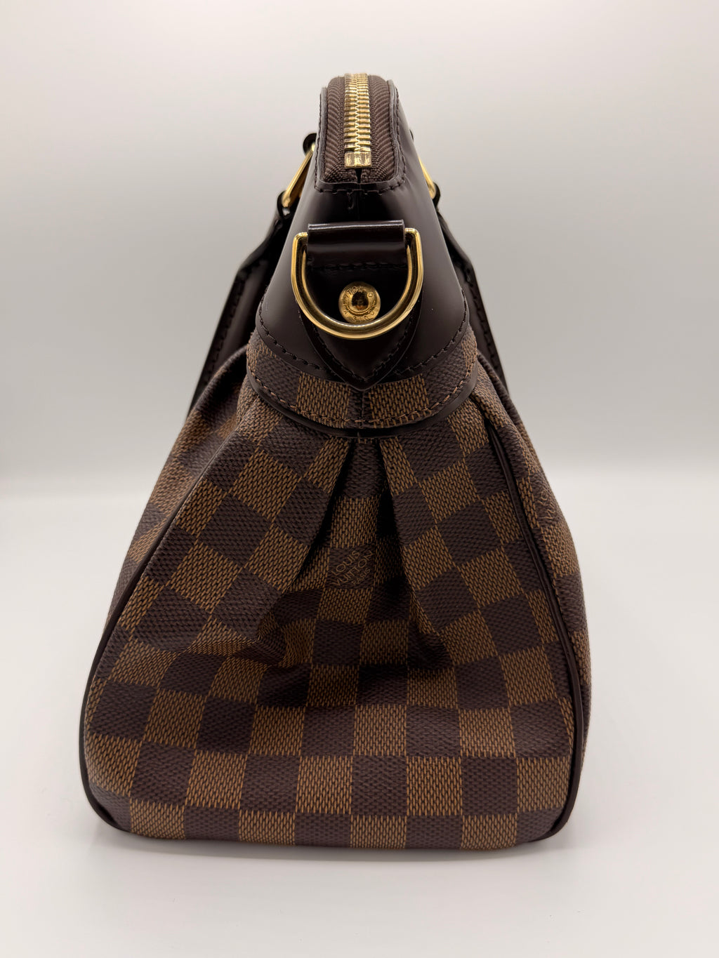 Louis Vuitton Damier Ebene Trevi PM Bag with Shoulder Strap