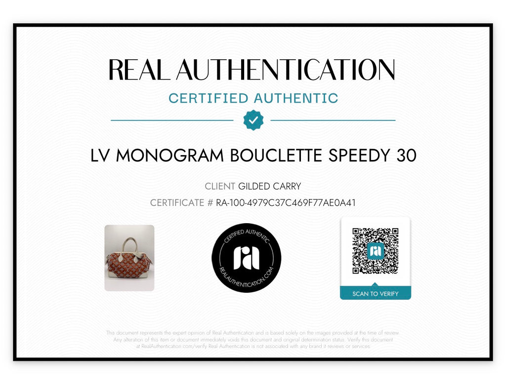 Louis Vuitton Monogram Bouclettes Speedy Round 30 | 2012 Limited Edition | Amber Toned |Authenticated