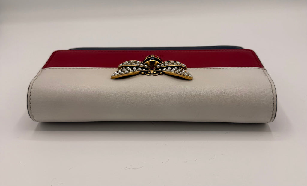 Gucci Queen Margaret Tricolor Leather Mini Bag / Wallet on Chain (WOC)