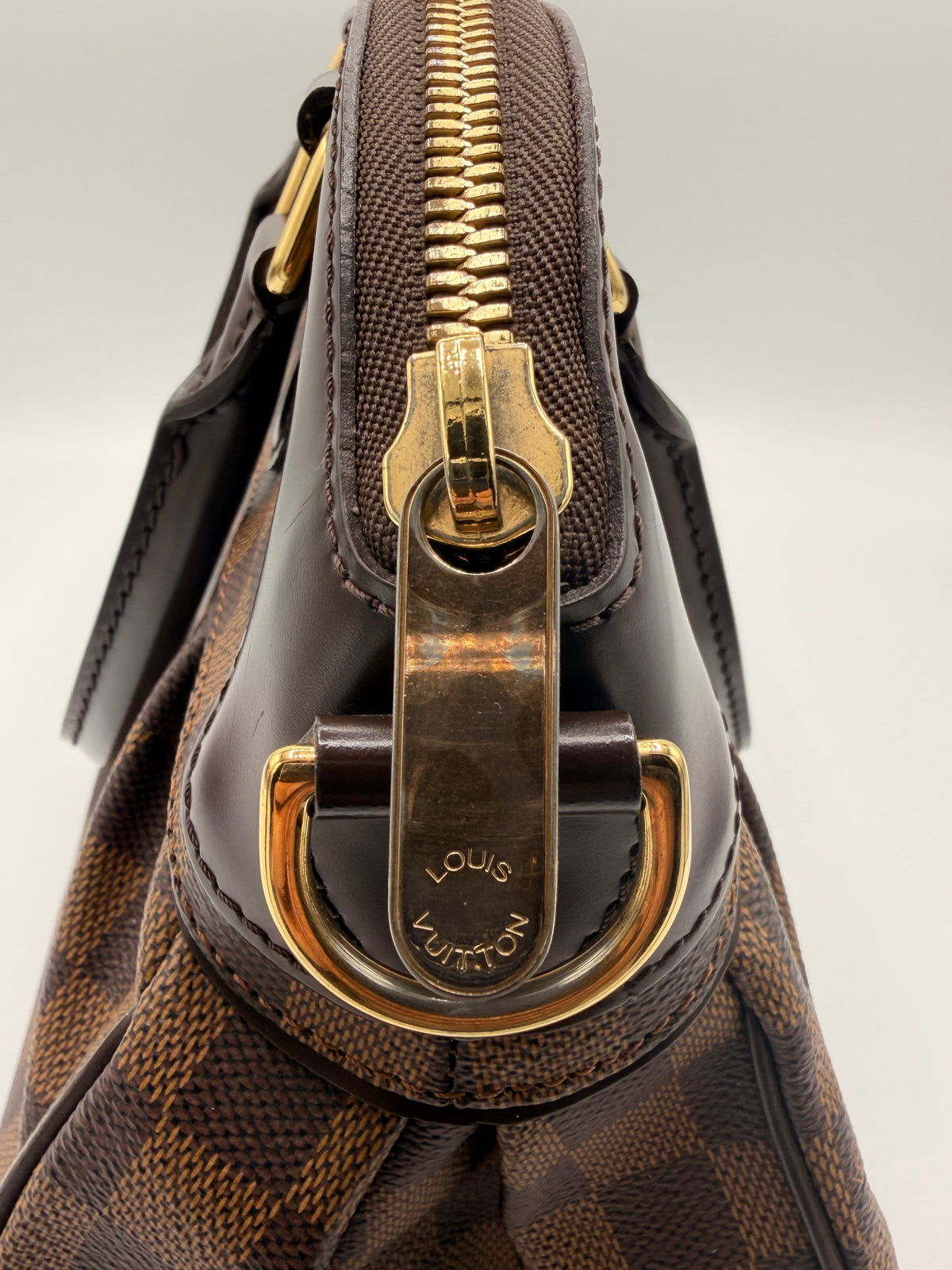 Louis Vuitton Damier Ebene Trevi PM Bag with Shoulder Strap