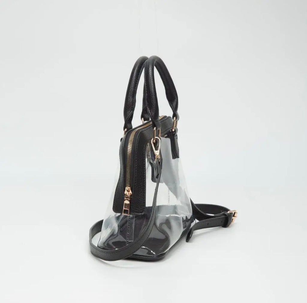 Analise Clear Satchel/ Crossbody Bag