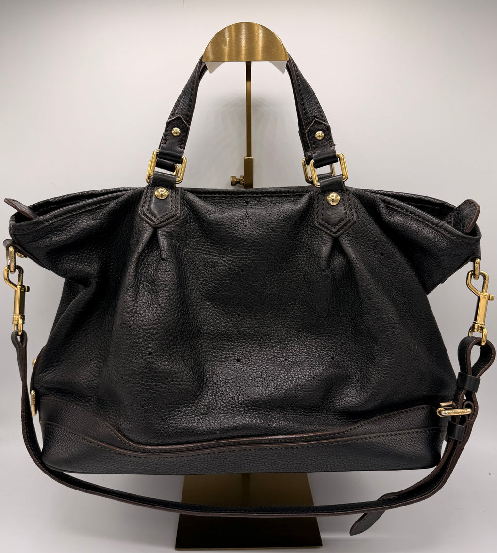Louis Vuitton Mahina L Hobo – Black