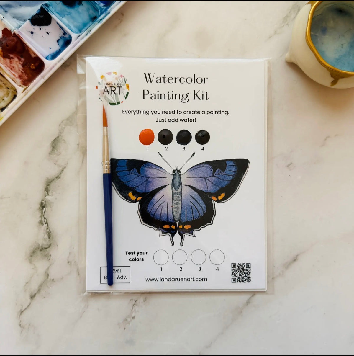 Colorado Hairstreak Butterfly Watercolor Kit