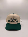 HAT | I’m Nicer When I’m Tipsy - Beige/Green