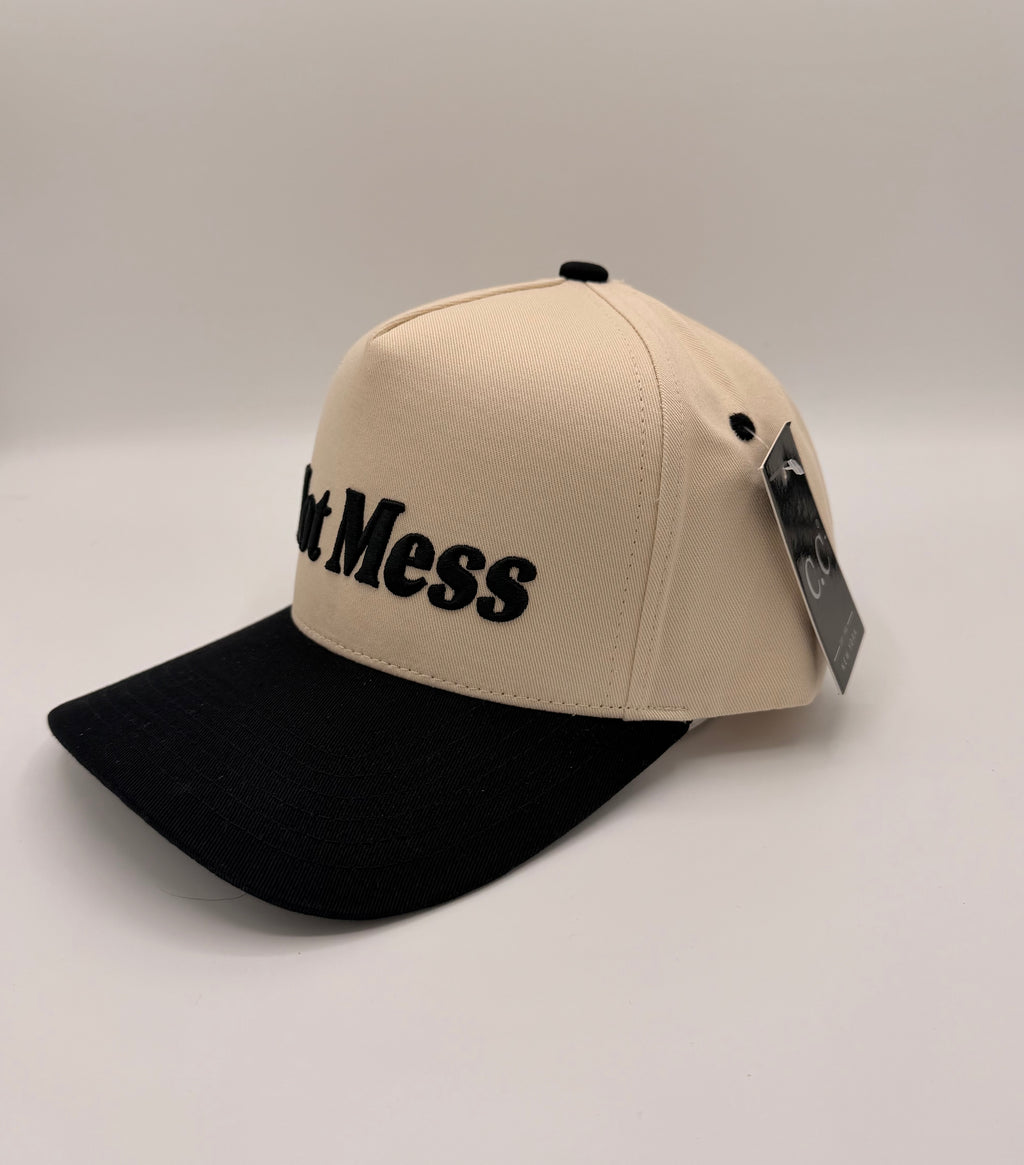 HAT | Hot Mess - Beige/Black