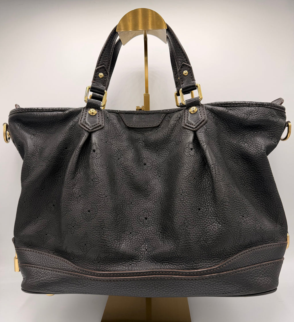 Louis Vuitton Mahina L Hobo – Black