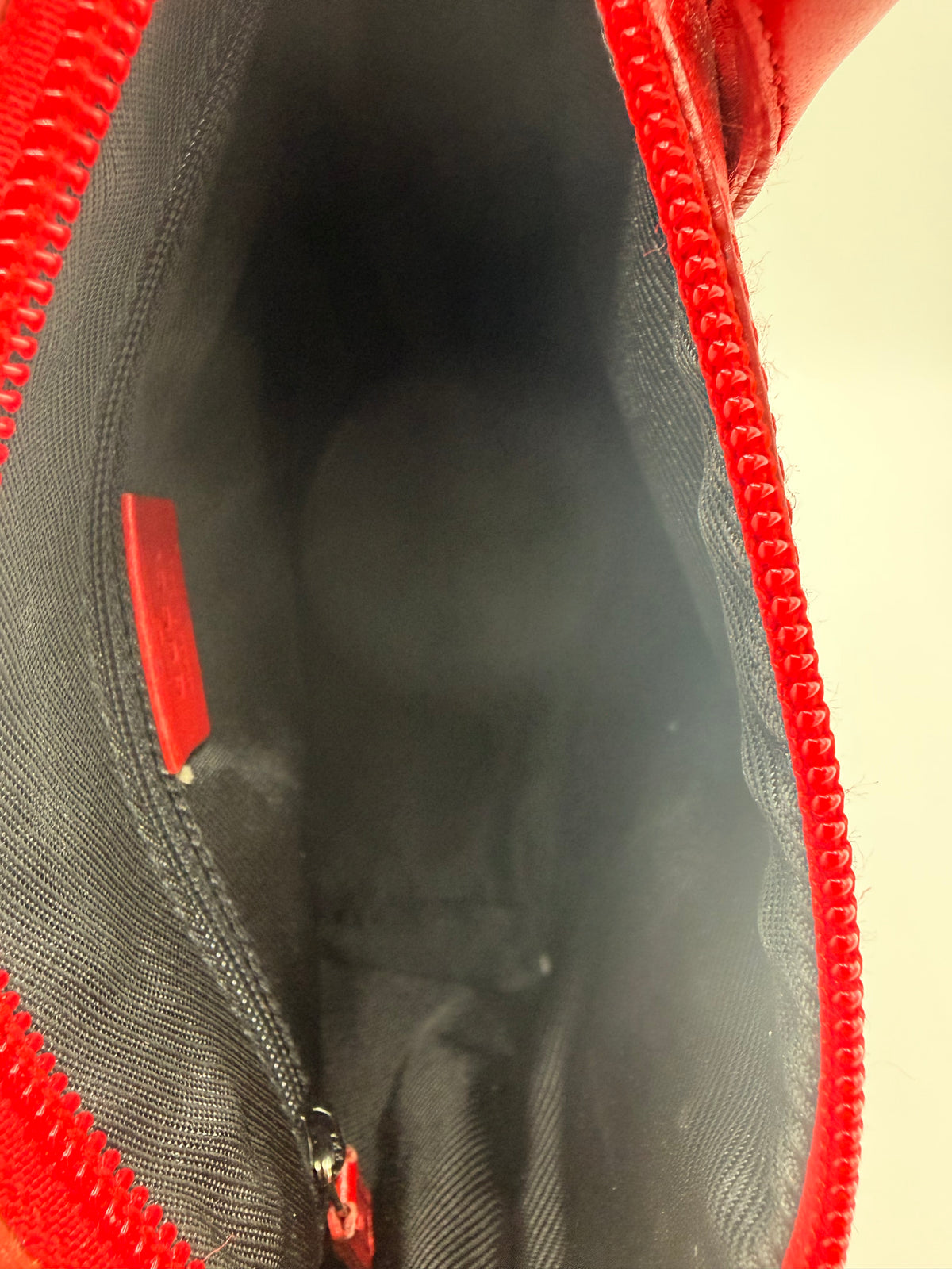 Vintage Gucci GG Canvas Top-Handle Tote with Red Leather Trim