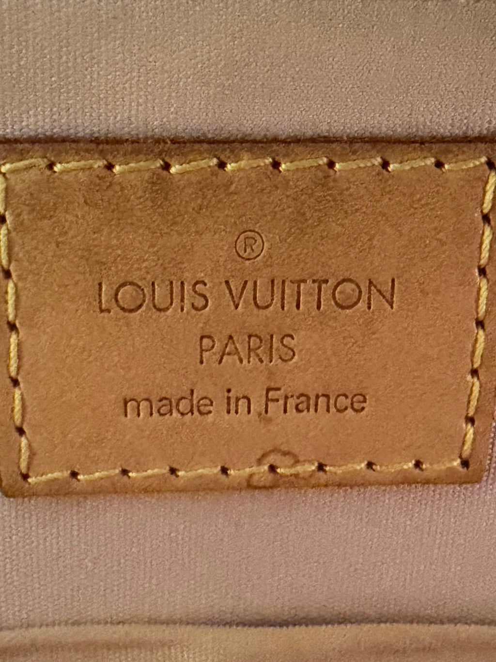 Louis Vuitton Alma BB Monogram Vernis Beige