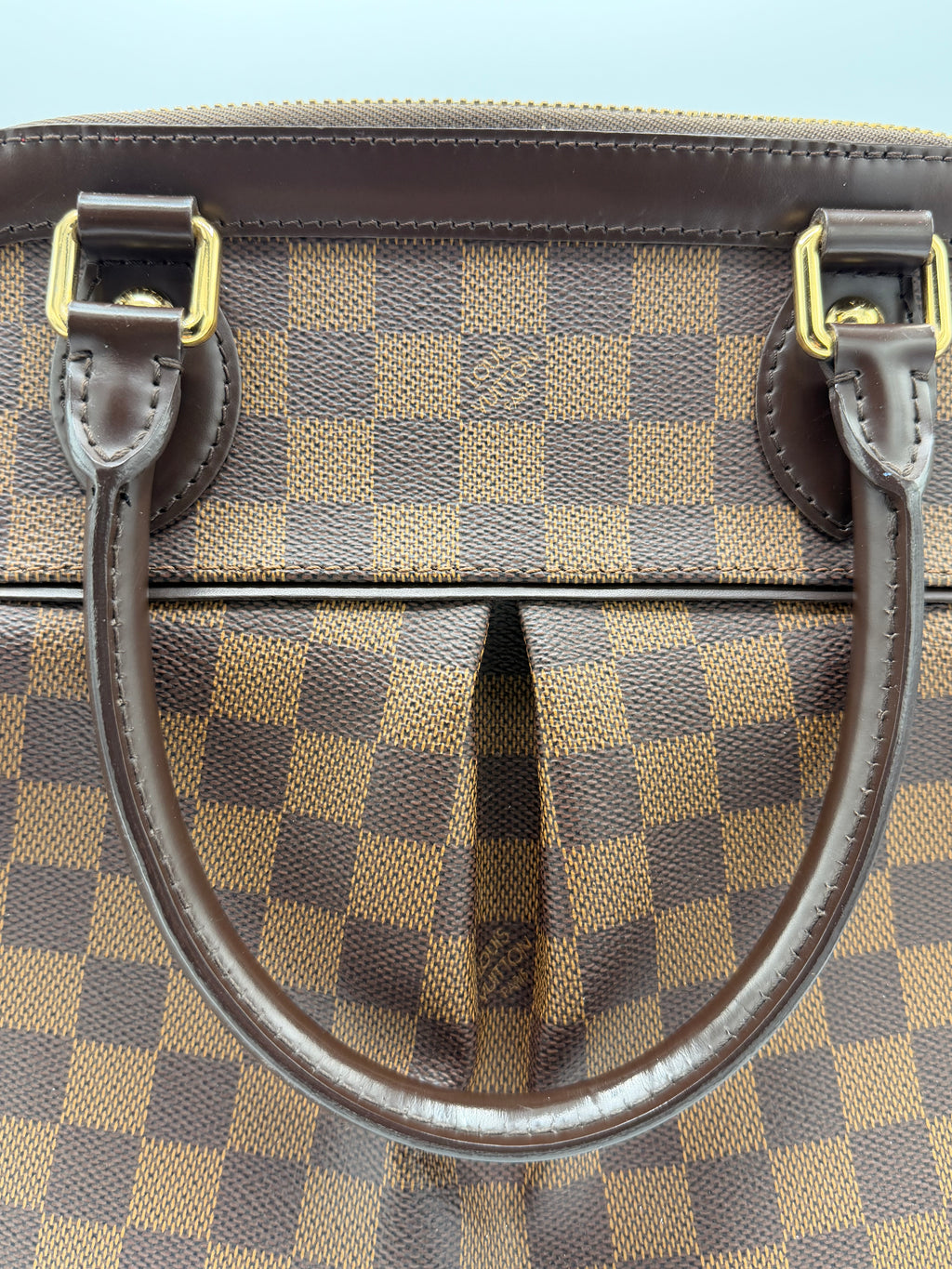 Louis Vuitton Damier Ebene Trevi PM Bag with Shoulder Strap