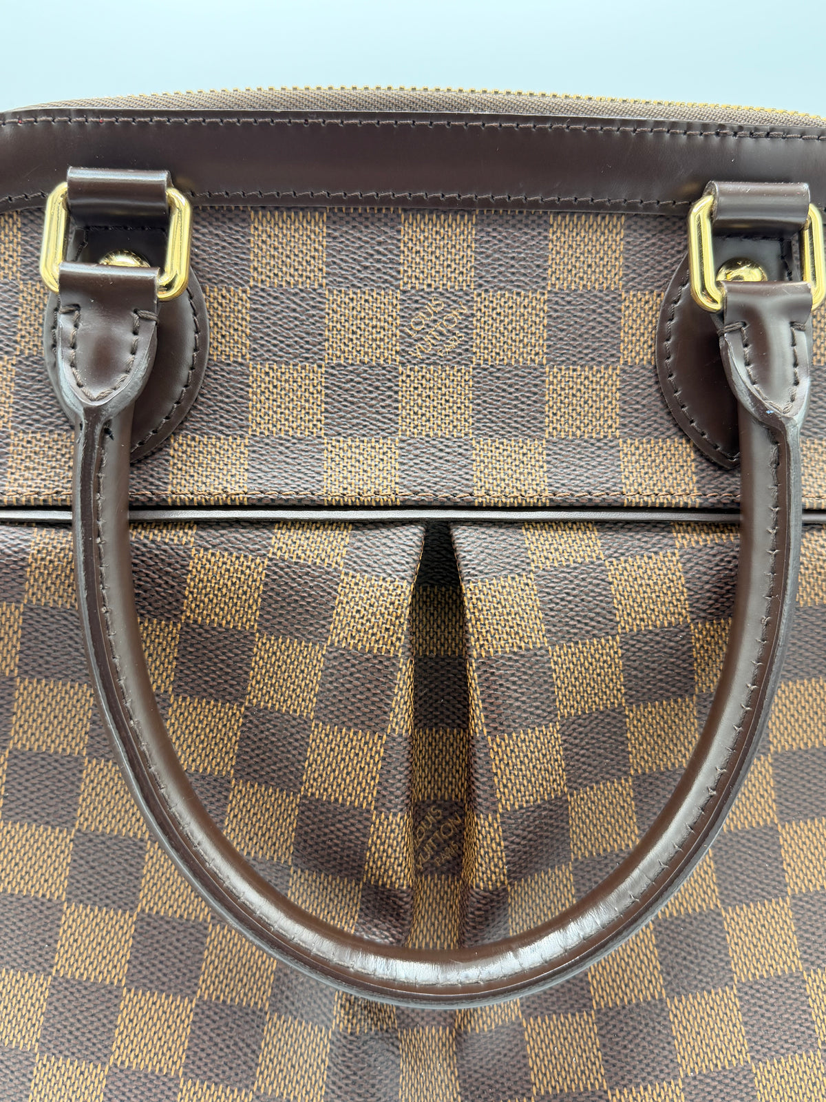Louis Vuitton Damier Ebene Trevi PM Bag with Shoulder Strap