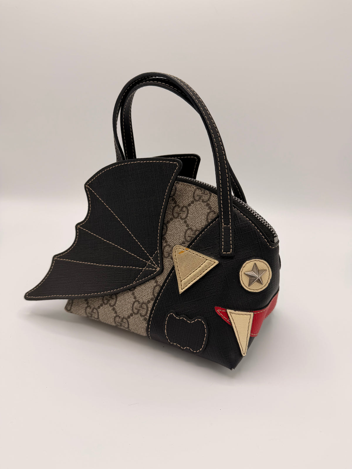 Gucci GG Supreme Bat Monster Mini Top Handle Bag