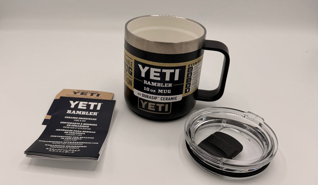 YETI Rambler 10 oz Mug with DuraSip Lid – [Black] – New