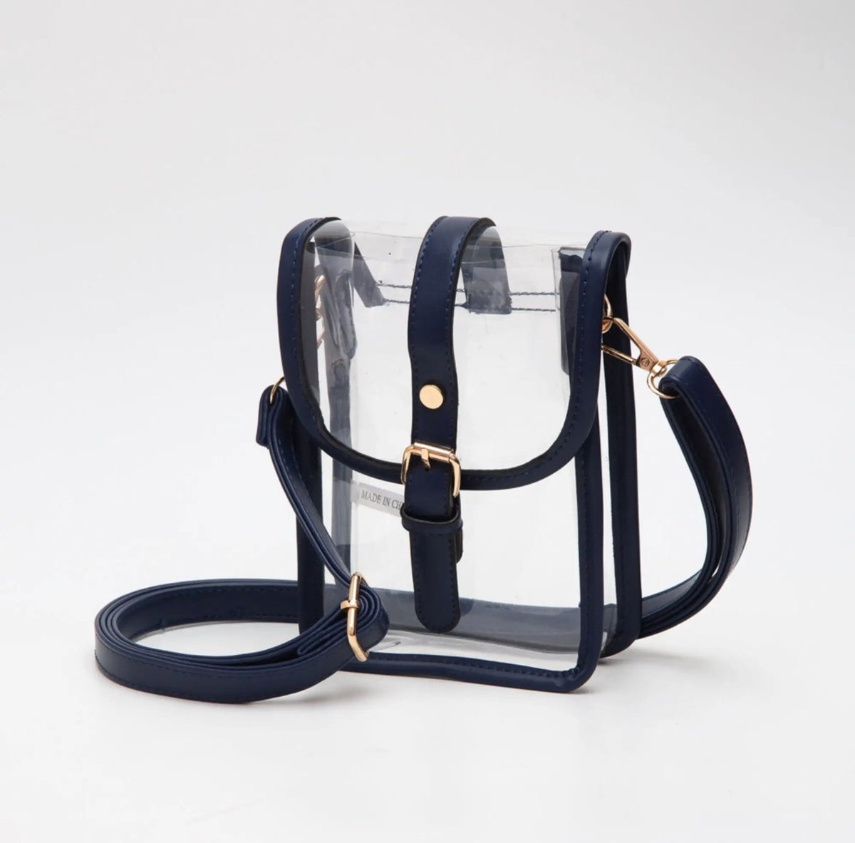 Game Day Clear Buckle Strap Mini Crossbody Bag