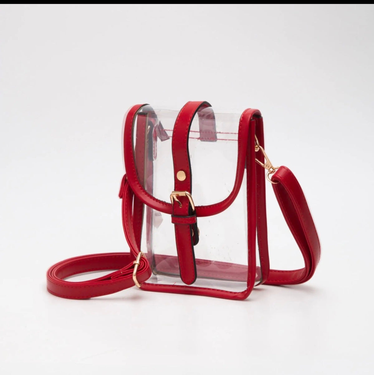 Game Day Clear Buckle Strap Mini Crossbody Bag