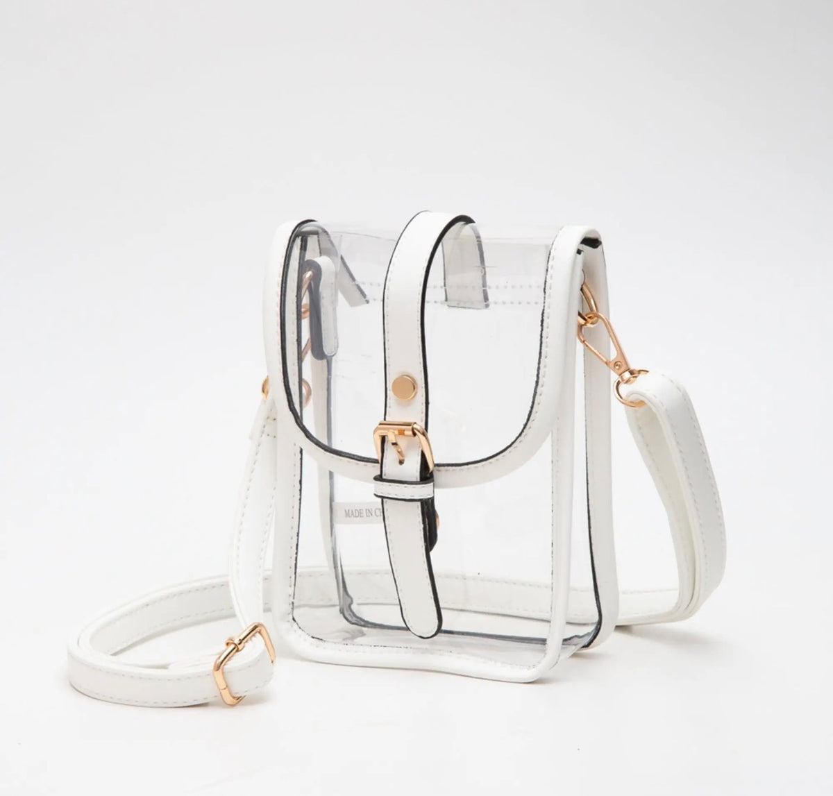 Game Day Clear Buckle Strap Mini Crossbody Bag