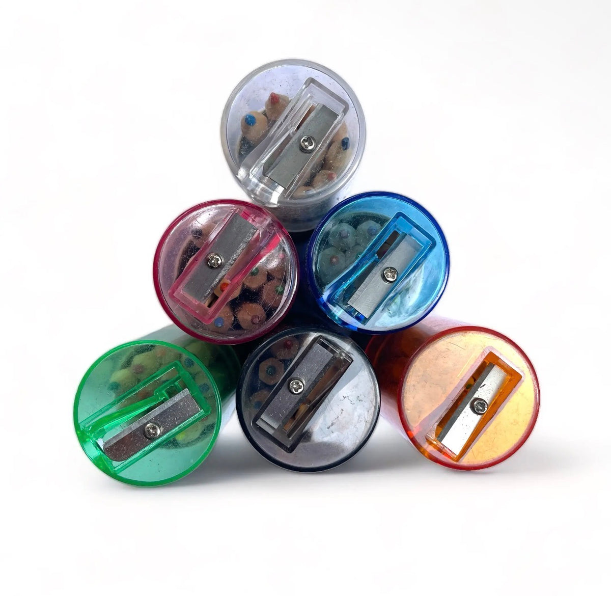 Mini Travel Compact Colored Pencils with Built in Sharpener